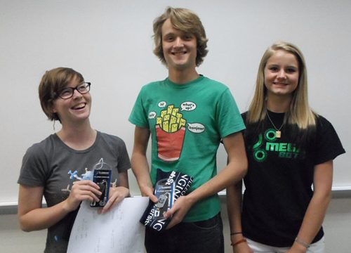 The winners of the “Best Documented Code” with their prizes.